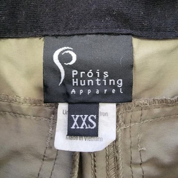 Prois Hunting Khaki Outdoor Field Pants With Zipper Pockets Women's XXS - Picture 8 of 9